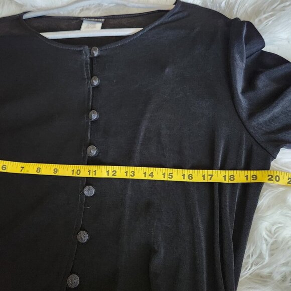 vtg Citiknits QVC Slinky 2Pc Set Sz Large Long Sleeves Blouse Pants Lagenlook - Picture 9 of 16